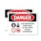 Signmission Lead Renovation Work Danger Sign, Plastic, 10in W x 7in L, 2PK OS-2PACK-DS-P-710-L-2182 - alternate 1